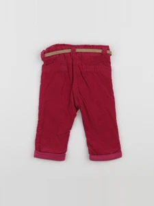 Tape à l'oeil - pantalon doublé rouge - 6 mois