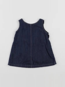Petit Bateau - robe bleu - 3 mois