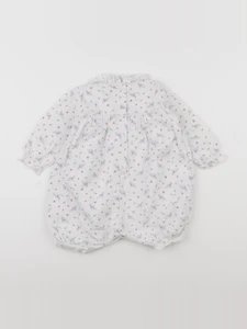 Petit Bateau - combinaison blanc - 12 mois