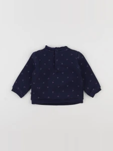 Cadet Rousselle - sweat bleu - 6 mois