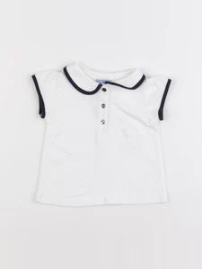 Jacadi - polo blanc - 12 mois