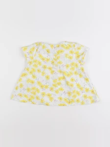 Petit Bateau - blouse blanc, jaune - 2 ans