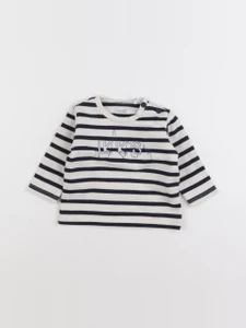 IKKS - tee-shirt bleu, blanc - 6 mois
