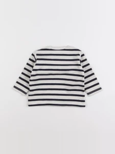 IKKS - tee-shirt bleu, blanc - 6 mois