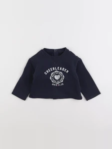 IKKS - sweat bleu - 12 mois
