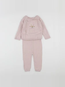 Vertbaudet - ensemble rose - 18 mois