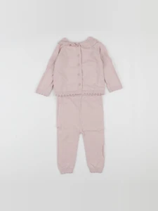 Vertbaudet - ensemble rose - 18 mois