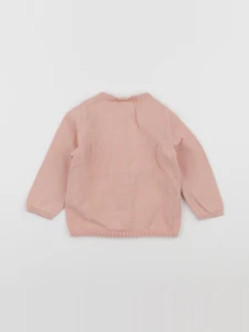 Vertbaudet - gilet rose - 12 mois