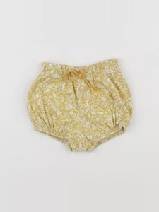 Vertbaudet - short blanc, jaune - 6 mois