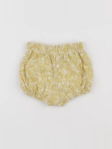 Vertbaudet - short blanc, jaune - 6 mois