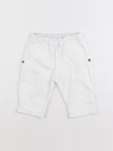 Petit Bateau - pantalon blanc - 6 mois