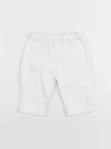 Petit Bateau - pantalon blanc - 6 mois