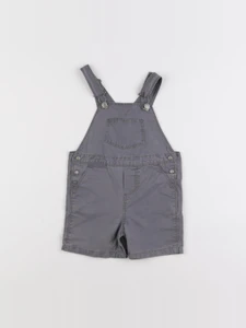 Petit Bateau - salopette gris - 6 mois