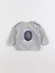 IKKS - sweat gris - 12 mois