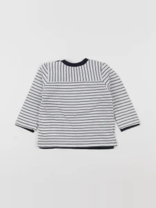 IKKS - tee-shirt blanc, bleu - 6 mois