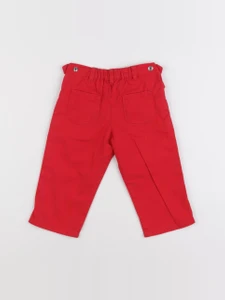 Petit Bateau - pantalon rouge - 12 mois