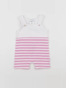 Jacadi - combinaison blanc, rose - 3 mois