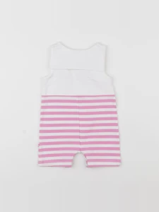Jacadi - combinaison blanc, rose - 3 mois