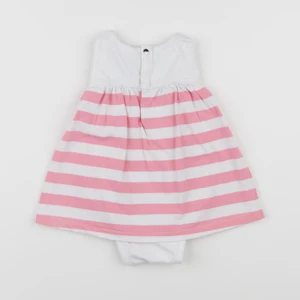 Jacadi - body robe blanc, rose - 6 mois