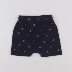 H&M - short bleu - 6/9 mois