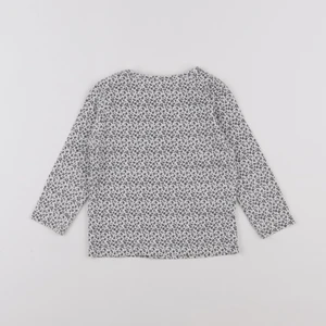 Vertbaudet - tee-shirt blanc, gris - 18 mois