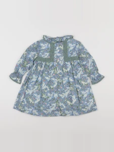 Neck & Neck - robe bleu - 18 mois à 2 ans
