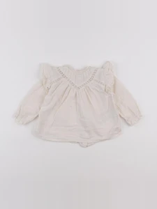 Vertbaudet - blouse beige - 12 mois