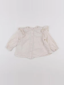 Vertbaudet - blouse beige - 12 mois