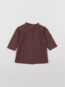 Natalys - sous-pull gris, rouge - 3 mois