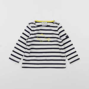 Natalys - tee-shirt blanc, bleu - 6 mois