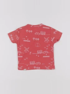 Zara - tee-shirt rouge - 3/6 mois