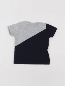 IKKS - tee-shirt bleu, gris - 6 mois
