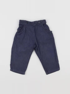 Jacadi - pantalon bleu - 12 mois