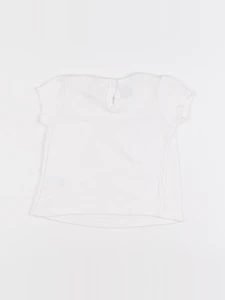 Petit Bateau - tee-shirt blanc - 6 mois