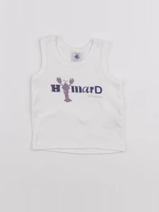 Petit Bateau - maillot de corps blanc - 12 mois