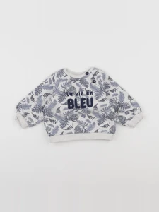 Tape à l'oeil - sweat beige, bleu - 12 mois