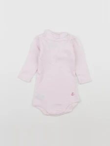 Petit Bateau - body à col rose - 6 mois