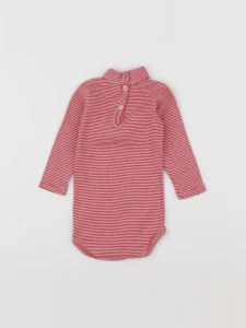Petit Bateau - body à col rose - 6 mois