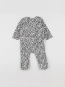 Vertbaudet - pyjama velours rose, vert - 6 mois