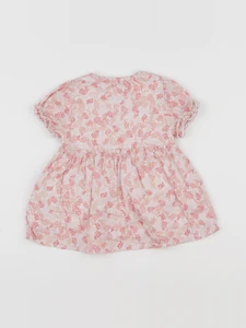 Tape à l'oeil - robe rose, blanc - 6 mois