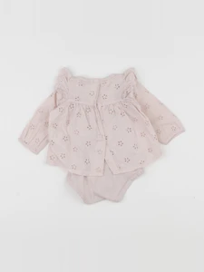 Vertbaudet - body blouse rose - 6 mois