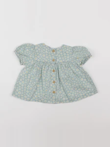 Vertbaudet - blouse vert - 6 mois