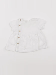 Boutchou - blouse blanc - 6 mois