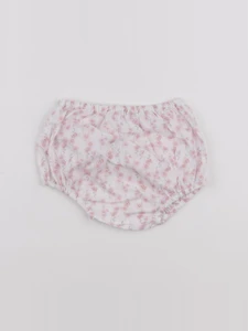 Jacadi - bloomer blanc, rose - 6 mois