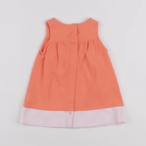 Petit Bateau - robe orange - 3 mois