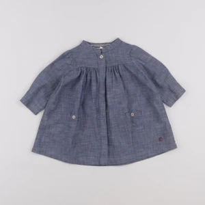 Petit Bateau - robe bleu - 6 mois