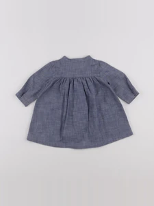 Petit Bateau - robe bleu - 6 mois