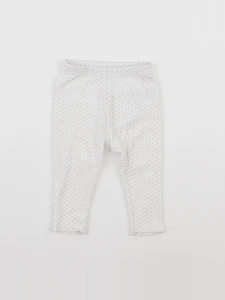Petit Bateau - legging blanc - 6 mois