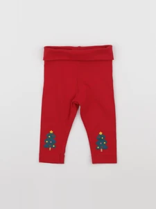 H&M - legging rouge - 6 mois