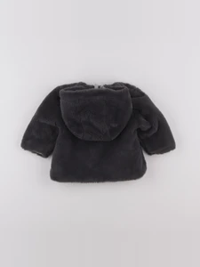 Vertbaudet - manteau réversible gris - 6 mois
